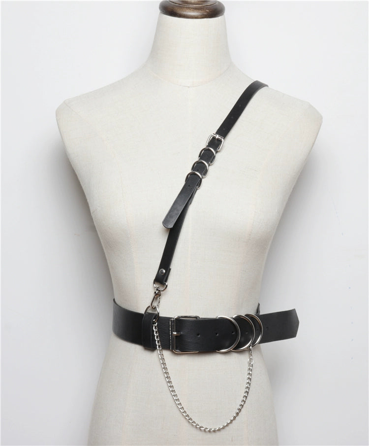 Functional Waist Chain Strap Chain Women's Dark Punk Belt Leg Ring Belt Decorative Skirt Sexy Summer Waist Seal
