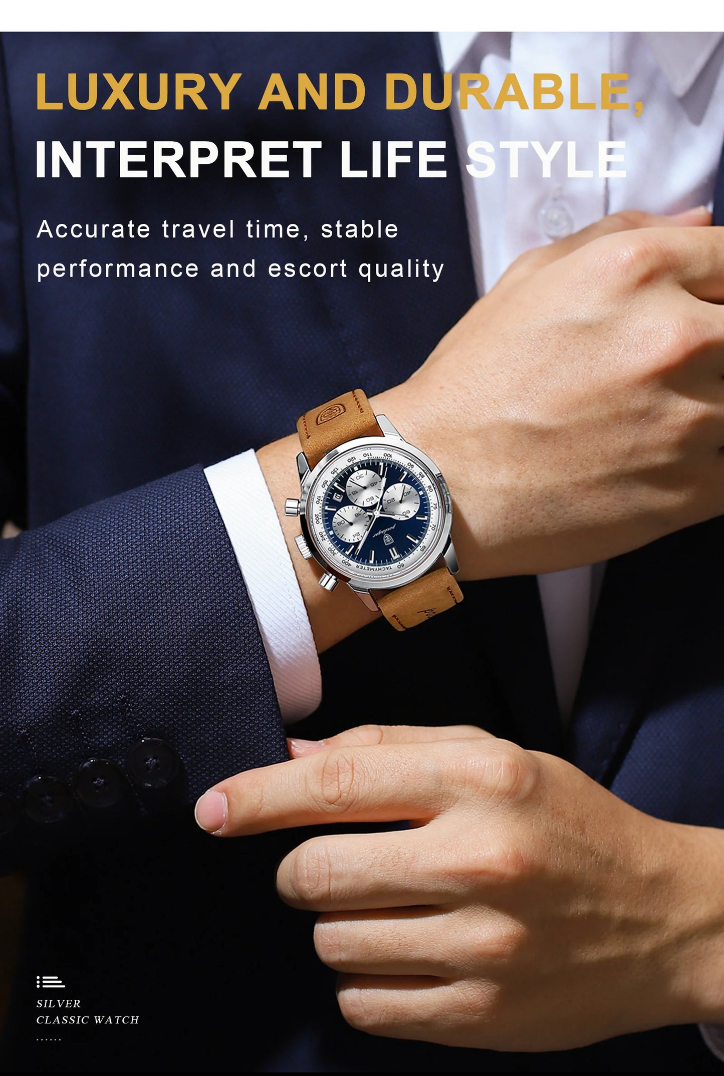 POEDAGAR High Quality Luxury Men Watch Military Waterproof Luminous Chronograph Date Man Wristwatch Leather Quartz Men's Watches