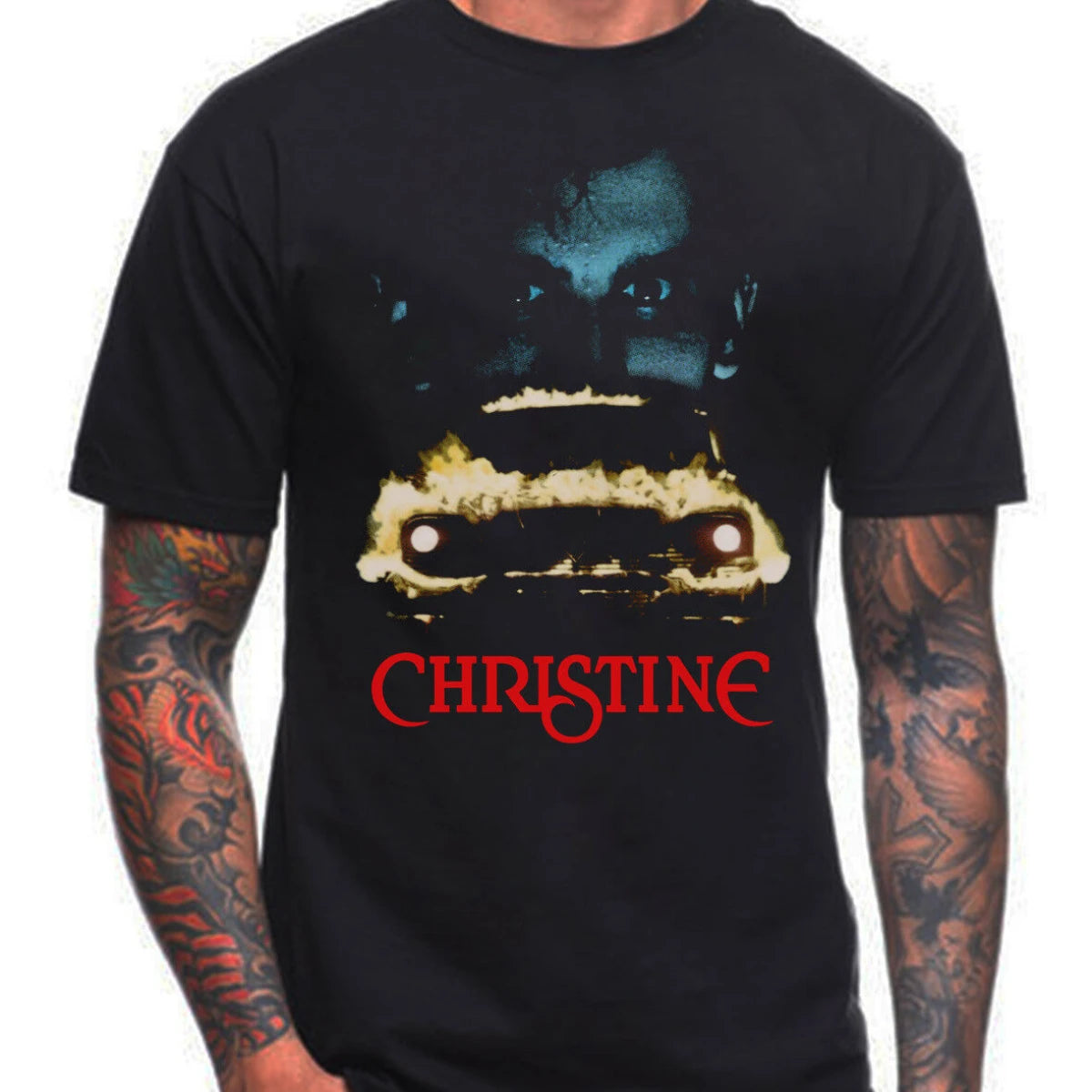 Unique Christine Shirt 1980's Horror Movie Film Cult T-Shirt Summer Cotton Short Sleeve O-Neck Mens T Shirt New S-3XL