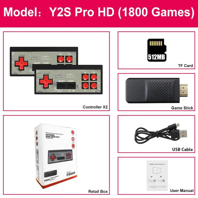 Hdmi Stick Wireless Retro Game Console