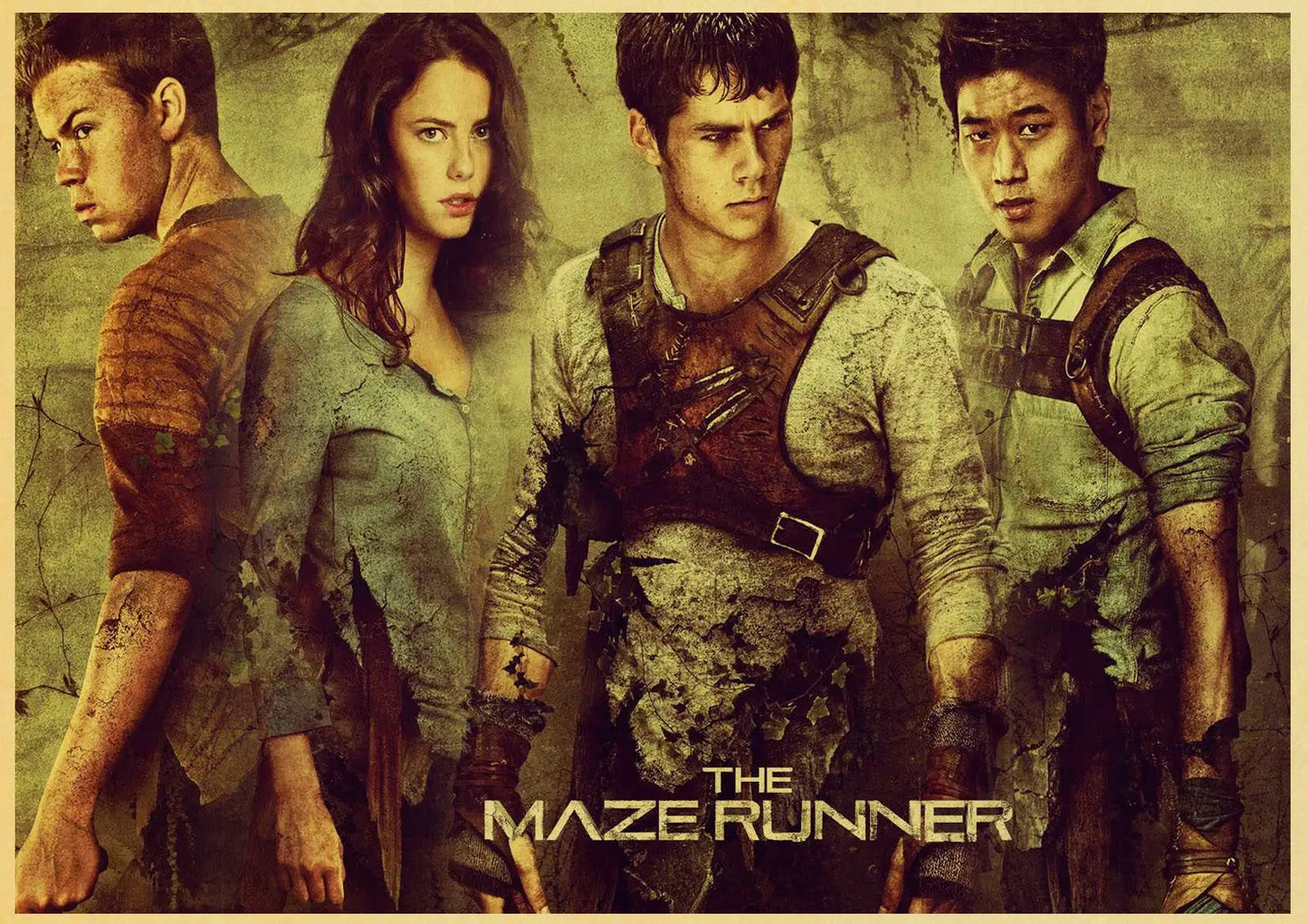 Movie series The Maze Runner poster Jet Li wall decorative painting retro adventure kraft paper retro poster art painting