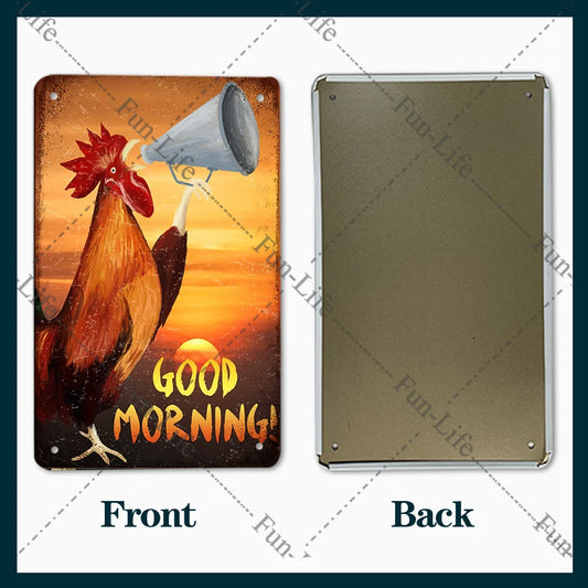 Chicken Vintage Poster Metal Tin Signs Plate Rooster Hen Egg Retro Plaque Farm Home Wall Decor 20x30cm