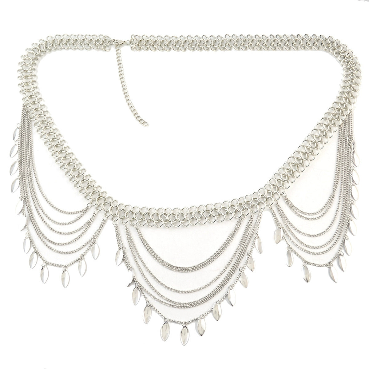 Sexy Tassel Jewelry Long Dress Sexy Belly Dance Waist Chain