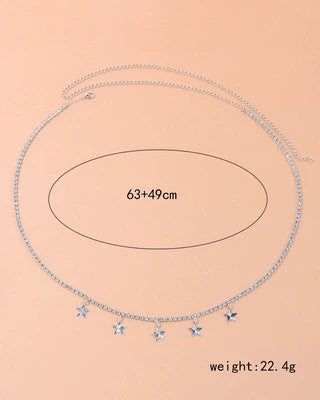 Popbonnie Summer Sexy Rhinestone Waist Chain Accessories Y2g