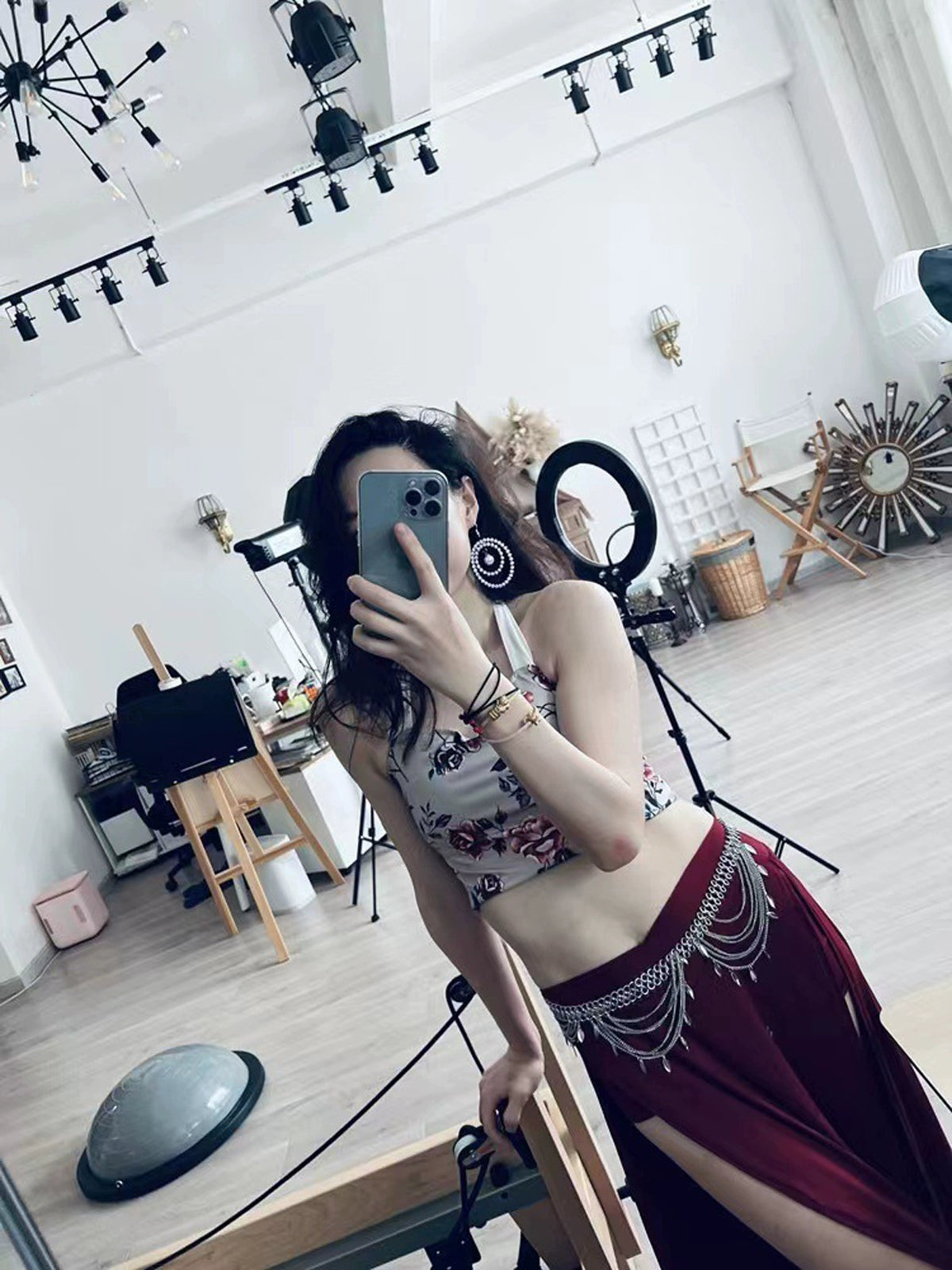Sexy Tassel Jewelry Long Dress Sexy Belly Dance Waist Chain