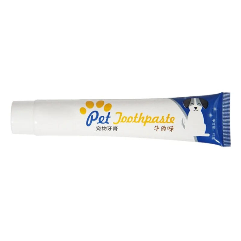 Meat-Flavored Dog Toothpaste and Dog Toothbrush