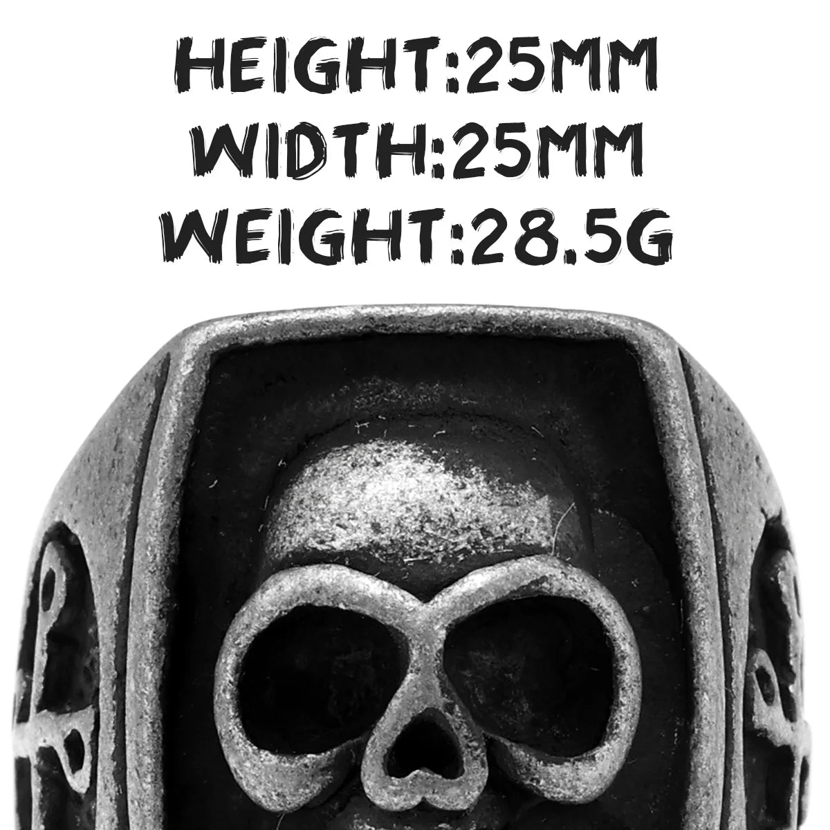 Phantom Skull Men Rings Stainless Steel Women Jewelry Punk Rock Vintage Black Gothic Simple Fashion Accessories Gifts Wholesale