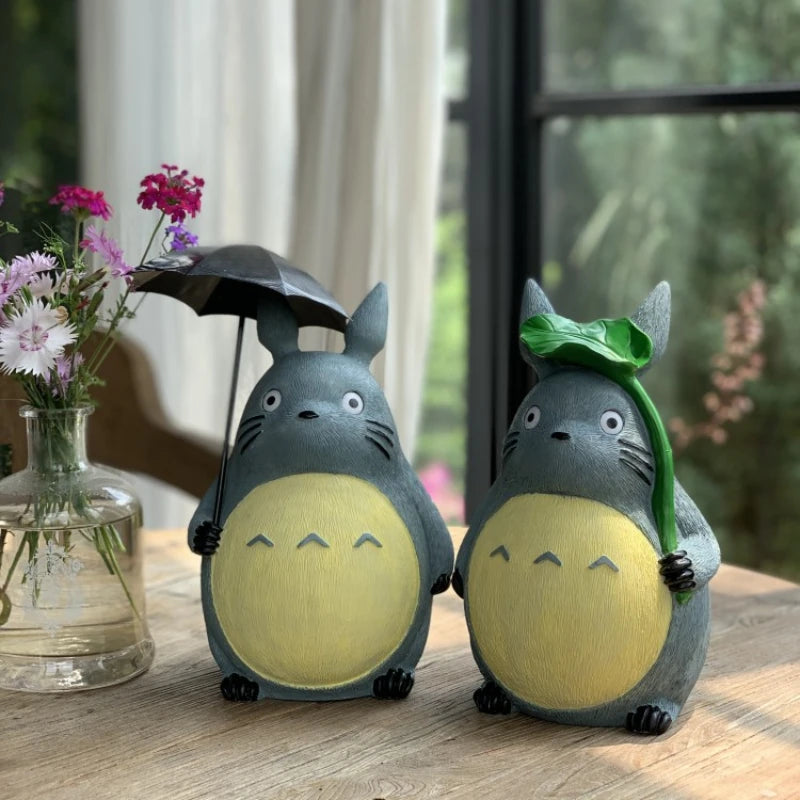 Japanese Style Courtyard Garden Ornaments: Living Room Creative Cartoon Decorations Resin Home Accents for Modern Ambiance