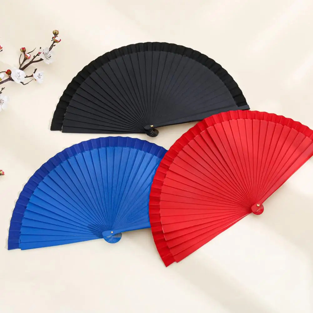 Retro Folding Fan Chinese Style Hand Held Fan Floral Dance Performances Custom Props Wedding Gift For Guest Home Art Decoration